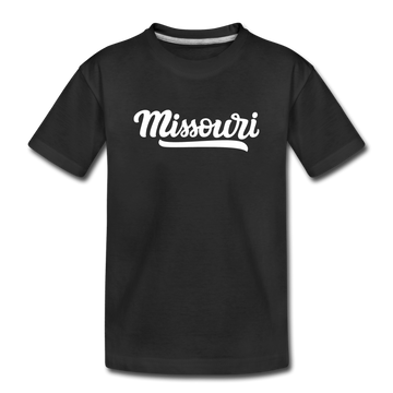 Missouri Toddler T-Shirt - Hand Lettered Missouri Toddler Tee - black