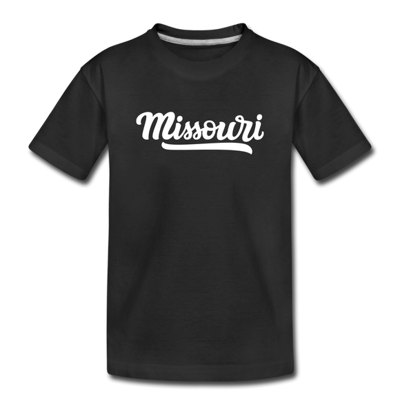 Missouri Toddler T-Shirt - Hand Lettered Missouri Toddler Tee - black
