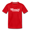 Missouri Toddler T-Shirt - Hand Lettered Missouri Toddler Tee - red