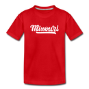 Missouri Toddler T-Shirt - Hand Lettered Missouri Toddler Tee - red