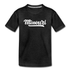 Missouri Toddler T-Shirt - Hand Lettered Missouri Toddler Tee - charcoal gray