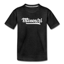 Missouri Toddler T-Shirt - Hand Lettered Missouri Toddler Tee - charcoal gray