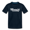 Missouri Toddler T-Shirt - Hand Lettered Missouri Toddler Tee - deep navy