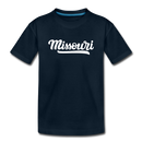 Missouri Toddler T-Shirt - Hand Lettered Missouri Toddler Tee - deep navy