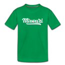 Missouri Toddler T-Shirt - Hand Lettered Missouri Toddler Tee - kelly green