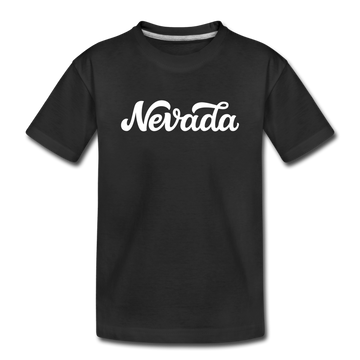 Nevada Toddler T-Shirt - Hand Lettered Nevada Toddler Tee - black