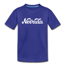 Nevada Toddler T-Shirt - Hand Lettered Nevada Toddler Tee - royal blue