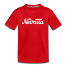 Nevada Toddler T-Shirt - Hand Lettered Nevada Toddler Tee - red