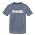Nevada Toddler T-Shirt - Hand Lettered Nevada Toddler Tee - heather blue