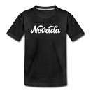 Nevada Toddler T-Shirt - Hand Lettered Nevada Toddler Tee - charcoal gray