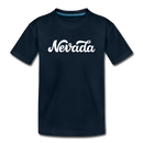 Nevada Toddler T-Shirt - Hand Lettered Nevada Toddler Tee - deep navy