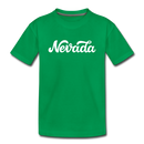 Nevada Toddler T-Shirt - Hand Lettered Nevada Toddler Tee - kelly green