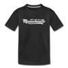 Massachusetts Toddler T-Shirt - Hand Lettered Massachusetts Toddler Tee - black