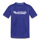 Massachusetts Toddler T-Shirt - Hand Lettered Massachusetts Toddler Tee - royal blue