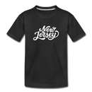 New Jersey Toddler T-Shirt - Hand Lettered New Jersey Toddler Tee - black