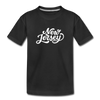 New Jersey Toddler T-Shirt - Hand Lettered New Jersey Toddler Tee - black