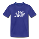 New Jersey Toddler T-Shirt - Hand Lettered New Jersey Toddler Tee - royal blue
