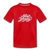 New Jersey Toddler T-Shirt - Hand Lettered New Jersey Toddler Tee - red