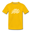 New Jersey Toddler T-Shirt - Hand Lettered New Jersey Toddler Tee - sun yellow