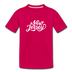 New Jersey Toddler T-Shirt - Hand Lettered New Jersey Toddler Tee - dark pink