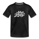 New Jersey Toddler T-Shirt - Hand Lettered New Jersey Toddler Tee - charcoal gray