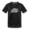 New Jersey Toddler T-Shirt - Hand Lettered New Jersey Toddler Tee - charcoal gray