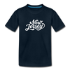 New Jersey Toddler T-Shirt - Hand Lettered New Jersey Toddler Tee - deep navy