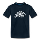 New Jersey Toddler T-Shirt - Hand Lettered New Jersey Toddler Tee - deep navy