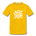 New York Toddler T-Shirt - Hand Lettered New York Toddler Tee - sun yellow