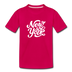 New York Toddler T-Shirt - Hand Lettered New York Toddler Tee - dark pink