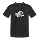 South Dakota Toddler T-Shirt - Hand Lettered South Dakota Toddler Tee - black