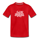 South Dakota Toddler T-Shirt - Hand Lettered South Dakota Toddler Tee - red