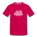 South Dakota Toddler T-Shirt - Hand Lettered South Dakota Toddler Tee - dark pink