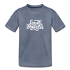 South Dakota Toddler T-Shirt - Hand Lettered South Dakota Toddler Tee - heather blue