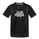 South Dakota Toddler T-Shirt - Hand Lettered South Dakota Toddler Tee - charcoal gray