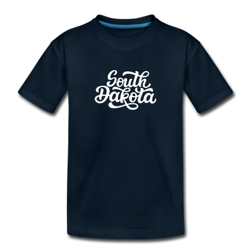 South Dakota Toddler T-Shirt - Hand Lettered South Dakota Toddler Tee - deep navy