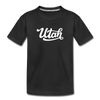 Utah Toddler T-Shirt - Hand Lettered Utah Toddler Tee - black