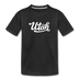 Utah Toddler T-Shirt - Hand Lettered Utah Toddler Tee - black