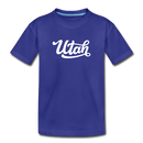 Utah Toddler T-Shirt - Hand Lettered Utah Toddler Tee - royal blue