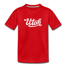 Utah Toddler T-Shirt - Hand Lettered Utah Toddler Tee - red