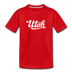 Utah Toddler T-Shirt - Hand Lettered Utah Toddler Tee - red