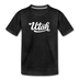 Utah Toddler T-Shirt - Hand Lettered Utah Toddler Tee - charcoal gray