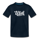 Utah Toddler T-Shirt - Hand Lettered Utah Toddler Tee - deep navy