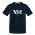 Utah Toddler T-Shirt - Hand Lettered Utah Toddler Tee - deep navy