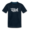 Utah Toddler T-Shirt - Hand Lettered Utah Toddler Tee - deep navy