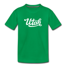 Utah Toddler T-Shirt - Hand Lettered Utah Toddler Tee - kelly green