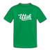 Utah Toddler T-Shirt - Hand Lettered Utah Toddler Tee - kelly green