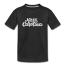 North Carolina Toddler T-Shirt - Hand Lettered North Carolina Toddler Tee - black