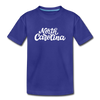 North Carolina Toddler T-Shirt - Hand Lettered North Carolina Toddler Tee - royal blue