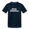 North Carolina Toddler T-Shirt - Hand Lettered North Carolina Toddler Tee - deep navy